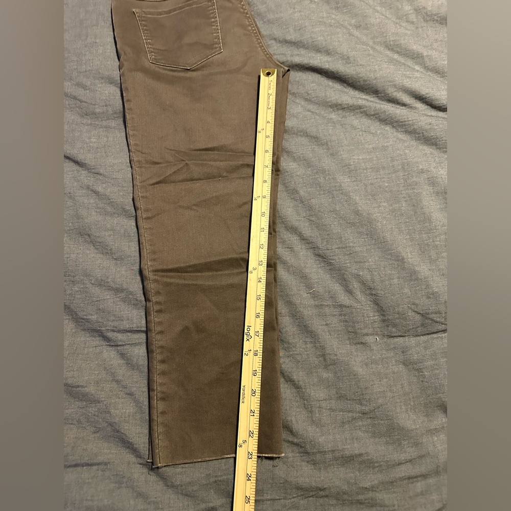 Prana Brown Button-Accent Cropped pants - Picture 7 of 9
